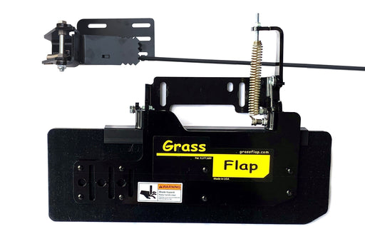 44P70-5D-A72 GrassFlap™ brand chute blocker with SED Pedal Includes Pedal Mounting Plate 1262 GrassFlap GrassFlap