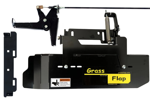 41SM70-6-A1 GrassFlap Direct Bolt with Steel Blocker Plate and RE pedal Includes Scag No-Drill Mount GrassFlap GrassFlap