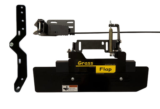 41U2M70-5D-A12 GrassFlap® brand chute blocker with 5D Pedal Includes Deck No-Drill Mount for Ferris mower with iCD decks GrassFlap GrassFlap