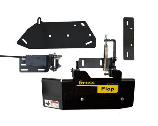 44T2M70-5D-B15 GrassFlap™ brand chute blocker Direct Bolt with Steel Blocker Plate and SED Pedal Includes Cover Plate TC1 and Pedal Mounting Plate 1262 GrassFlap GrassFlap