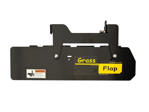 B10 GrassFlap™ Brand Chute Blocker Bundle with steel blocker plate conversion kit designed specifically for Wright commercial zero turn mowers.