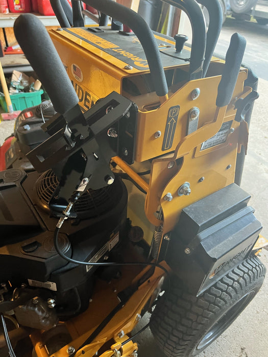 51FM50-H5L-A36 GrassFlap with Steel Blocker Plate and H2L Hand Lever Includes No-Drill Mount and Hand Lever Angle Mount GrassFlap GrassFlap