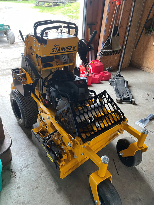 51FM50-H5L-A36 GrassFlap with Steel Blocker Plate and H2L Hand Lever Includes No-Drill Mount and Hand Lever Angle Mount GrassFlap GrassFlap