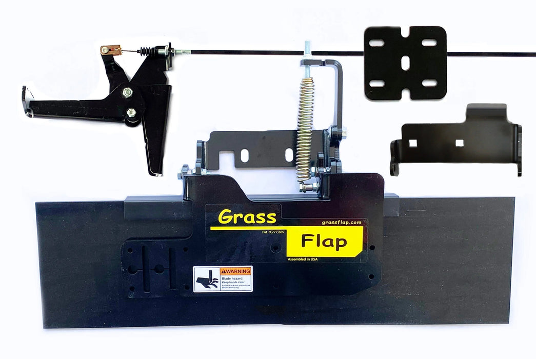 413T70-6-A3 Low Profile Heavy-Duty GrassFlap with RE Pedal Includes No-Drill Mount & Pedal Mounting Plate GrassFlap GrassFlap