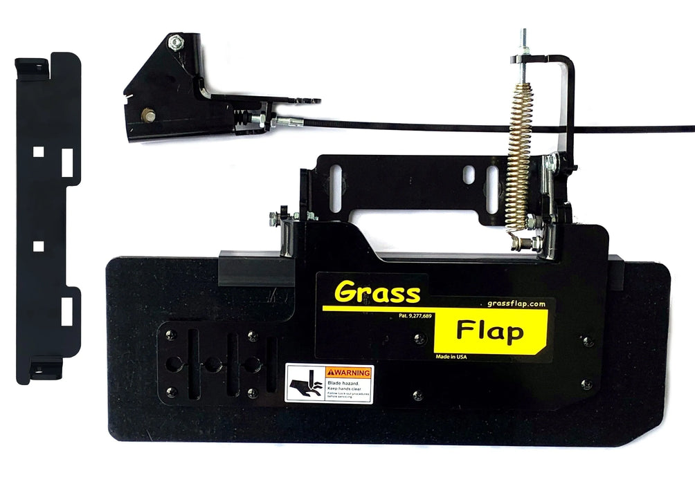 41P50-5-A1 GrassFlap with Plastic Blocker Plate and SE Pedal Includes Scag No-Drill Mount GrassFlap GrassFlap