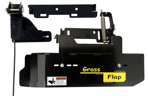 41SM50-5L-A1 GrassFlap Direct Bolt with Steel Blocker Plate and SEL pedal Includes Scag No-Drill Mount GrassFlap GrassFlap