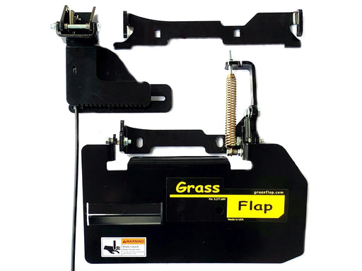 42B70-5L GrassFlap for Exmark with No-Drill Flap Mount & SEL Pedal GrassFlap GrassFlap