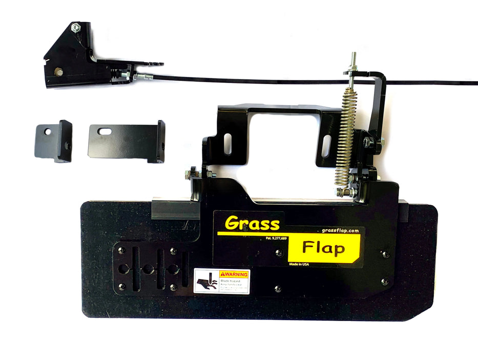 49K70-5-A15 Low Profile Heavy-Duty GrassFlap with SE Pedal & No Drill Mount, Includes Extended Latch GrassFlap GrassFlap