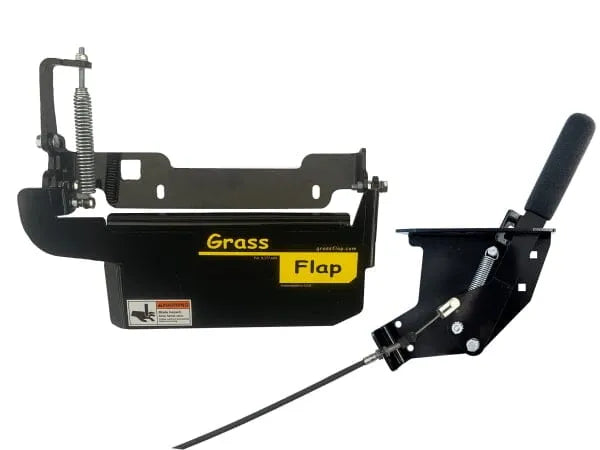 FW1550-H2L GrassFlap for Ferris FW15 with No-Drill Flap Mount & Hand Lever GrassFlap GrassFlap