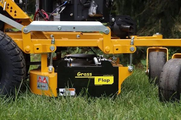 HSP50-H3L GrassFlap for Hustler Surfer Pro with No-Drill Flap Mount & Hand Lever GrassFlap GrassFlap