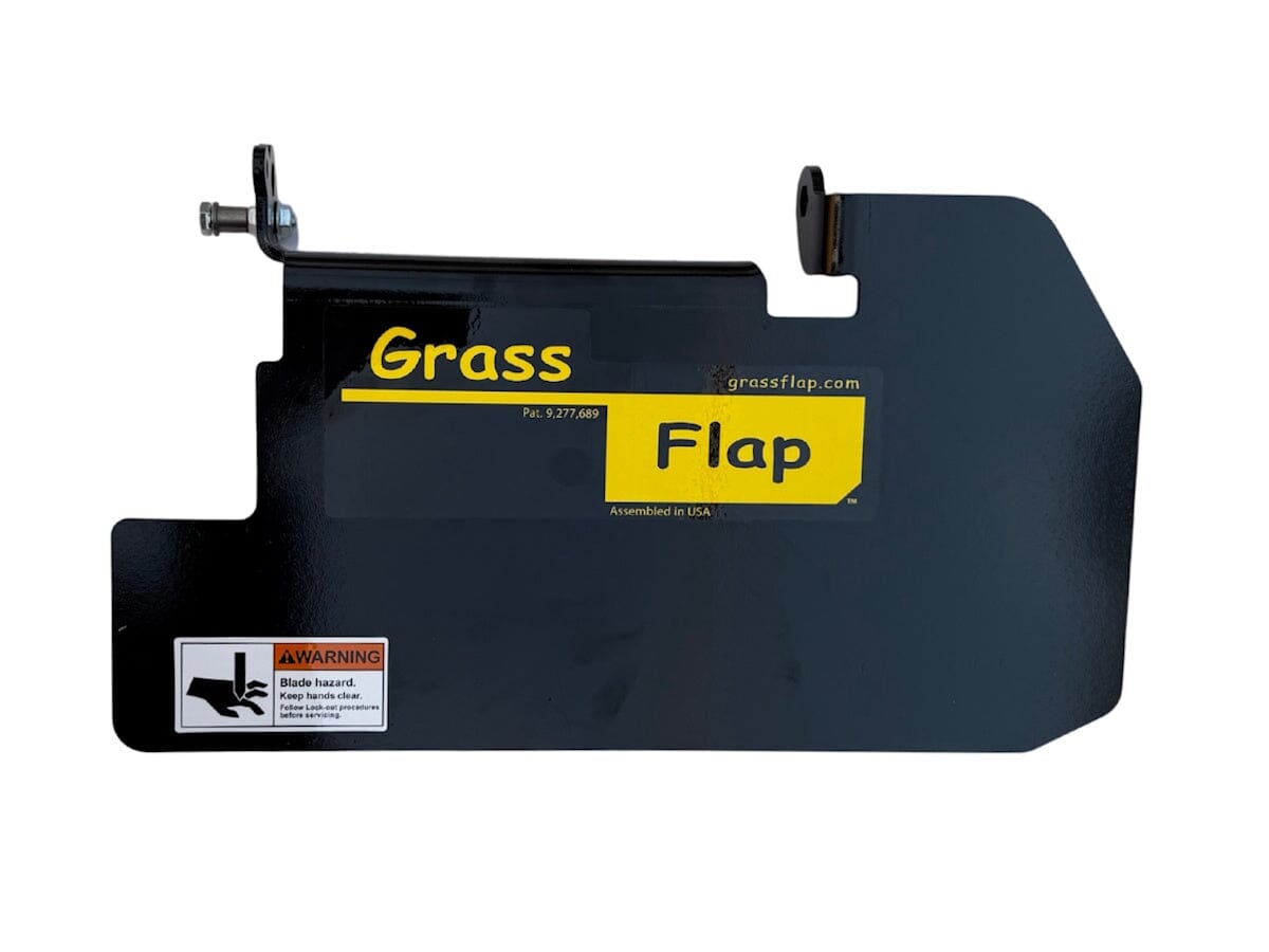 Operator Controlled Discharge Chute | Low Profile Hinge Plate — GrassFlap