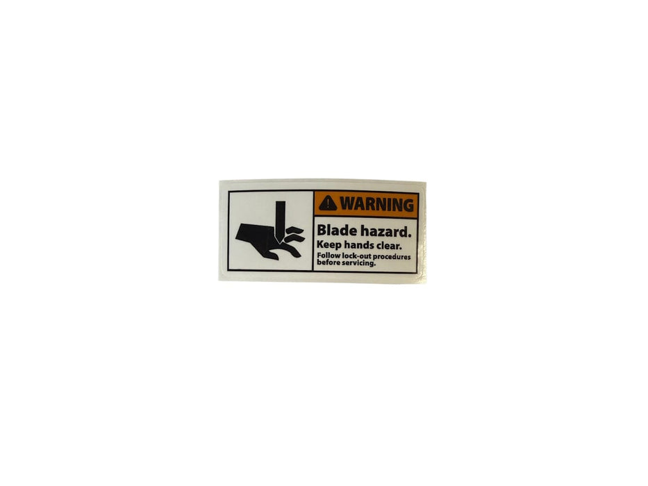 10-99-123 GrassFlap® Warning Decal Spare Part GrassFlap 