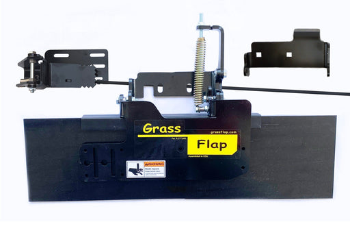 412T50-5D-A72 GrassFlap™ brand chute blocker with SED Pedal Includes No-Drill Mount and Pedal Mounting Plate 1262 GrassFlap GrassFlap 