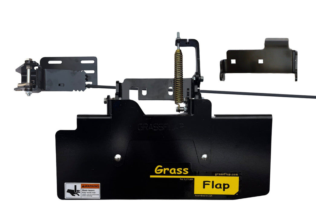 412TM70-5D-A72 GrassFlap® brand chute blocker with Steel Blocker Plate and 5D Pedal Includes No-Drill Mount and Pedal Mounting Plate 1262 GrassFlap GrassFlap 