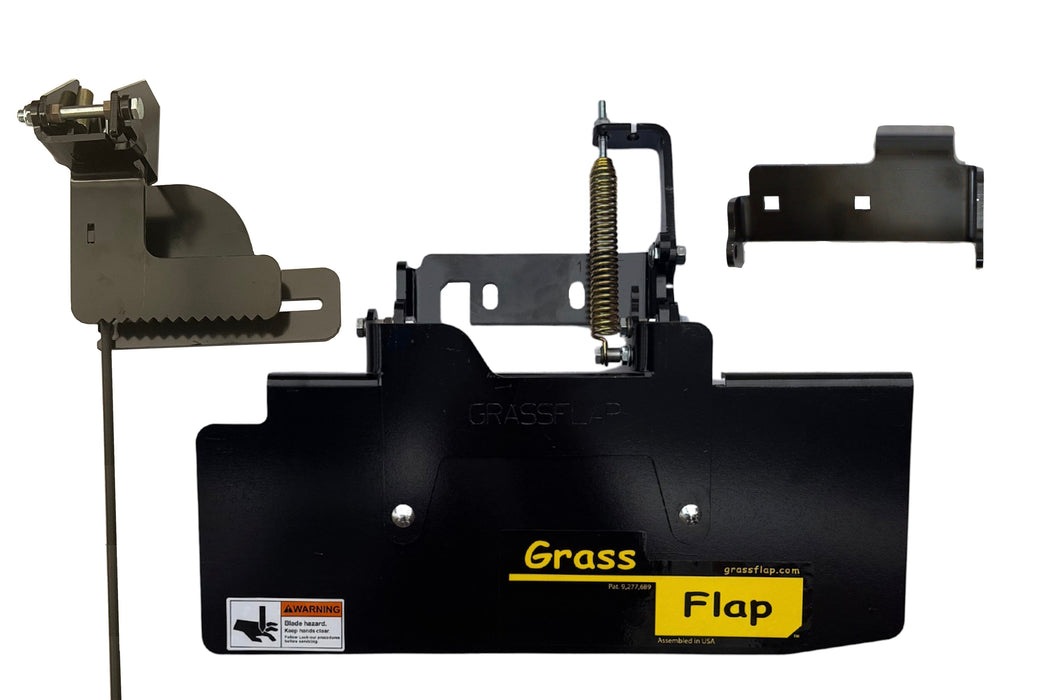 412TM50-5L GrassFlap® brand chute blocker with Steel Blocker Plate and 5L Pedal Includes No-Drill Mount