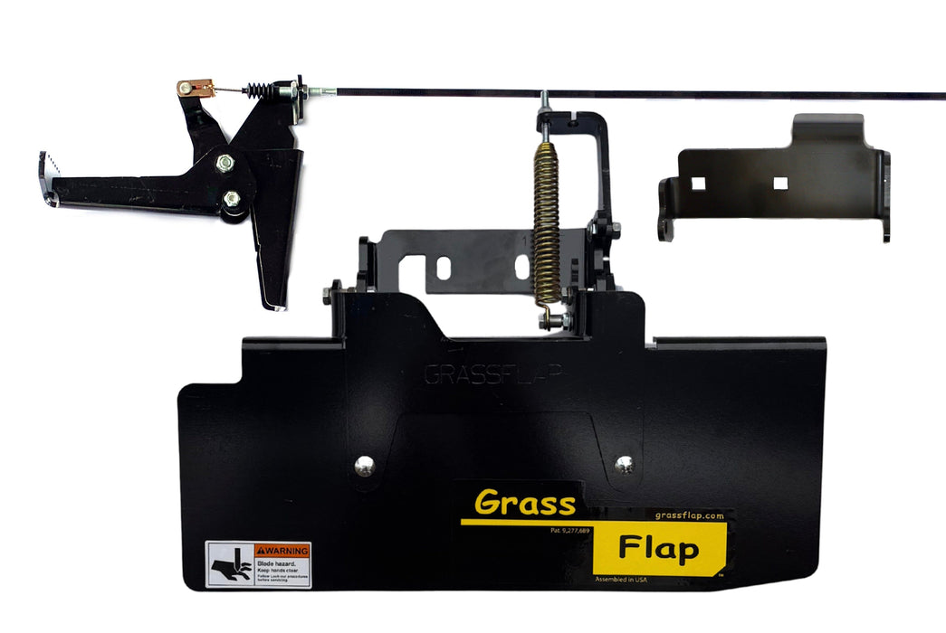 412TM70-6-A6 GrassFlap® brand chute blocker withSteel Blocker Plate and 6 Pedal Includes No-Drill Mount & 3-Hole Pedal Mounting Plate GrassFlap GrassFlap 
