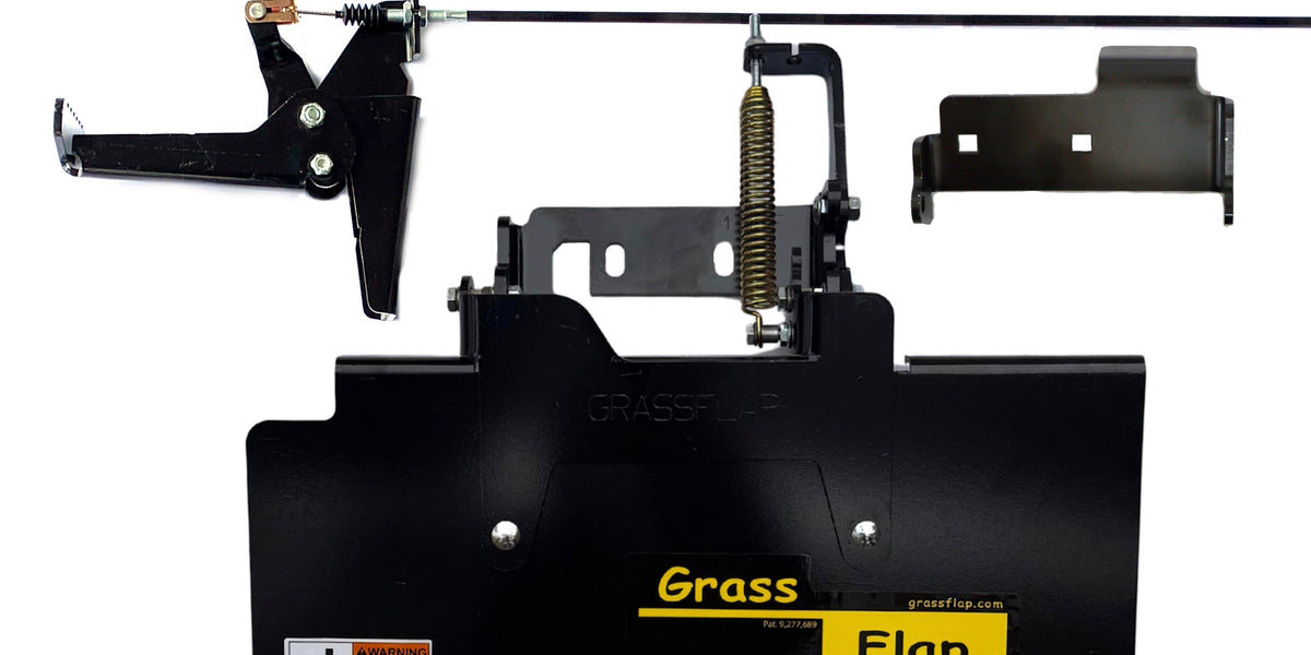 412TM70-6-A3 GrassFlap® brand chute blocker with Steel Blocker Plate a