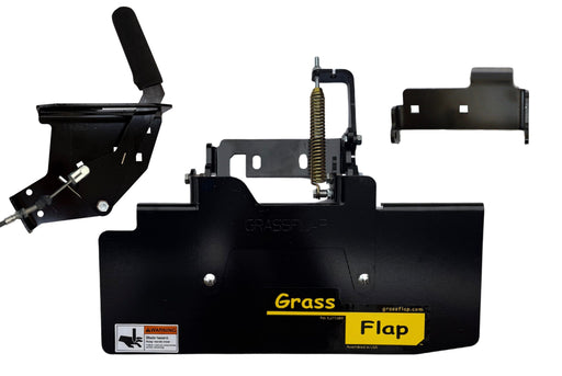 413TM70-H7L-A87 GrassFlap® brand chute blocker with Steel Blocker Plate and H7L Hand Lever Includes No-Drill Mount 36 & Hand Lever Mount 1302 GrassFlap GrassFlap 