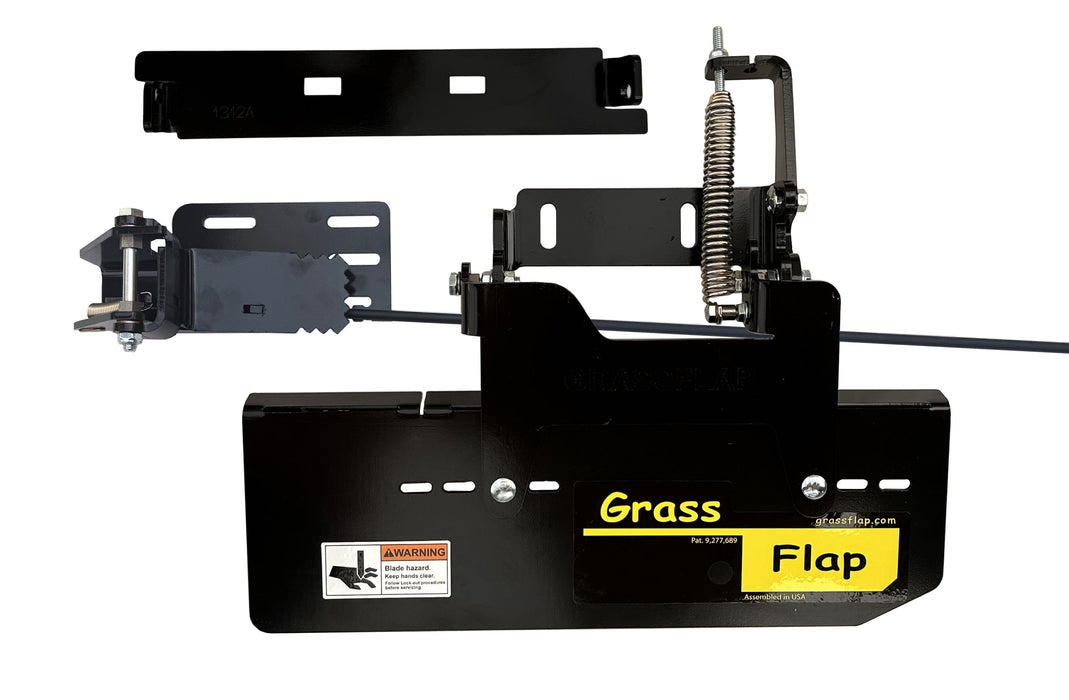 44S2M70-5D-A1 GrassFlap® brand chute blocker Direct Bolt with Steel Blocker Plate and SED pedal Includes Scag No-Drill Mount