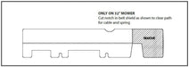 6BR70-H3L2 GrassFlap® brand chute blocker for Bradley Stand-On Mower with No-Drill Flap Mount & Hand Lever GrassFlap GrassFlap 