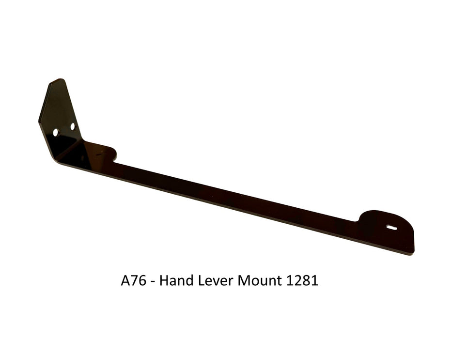 42B50-H5L-A76 GrassFlap® brand chute blocker for Exmark with No-Drill Flap Mount & H5L Hand Lever Includes Hand Lever Mount 1281