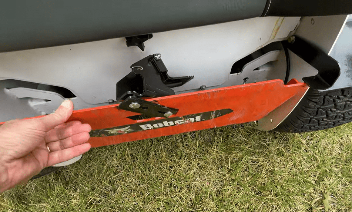 61E70-5-A35 Direct Bolt GrassFlap® brand chute blocker with Steel Blocker Plate and 5 Pedal GrassFlap GrassFlap 