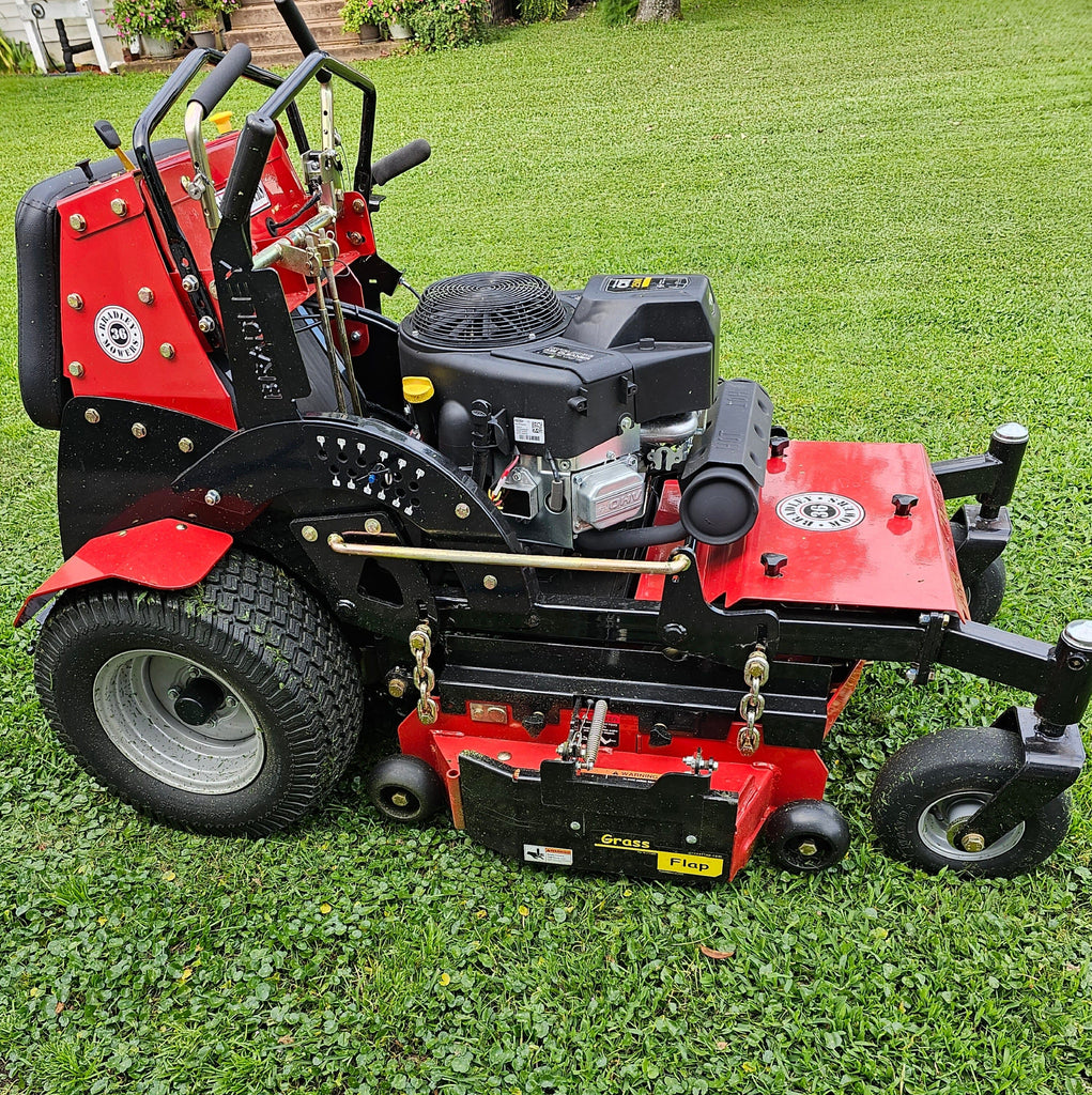 7BR50-H3L2 GrassFlap® brand chute blocker for Bradley Stand-On Mower w