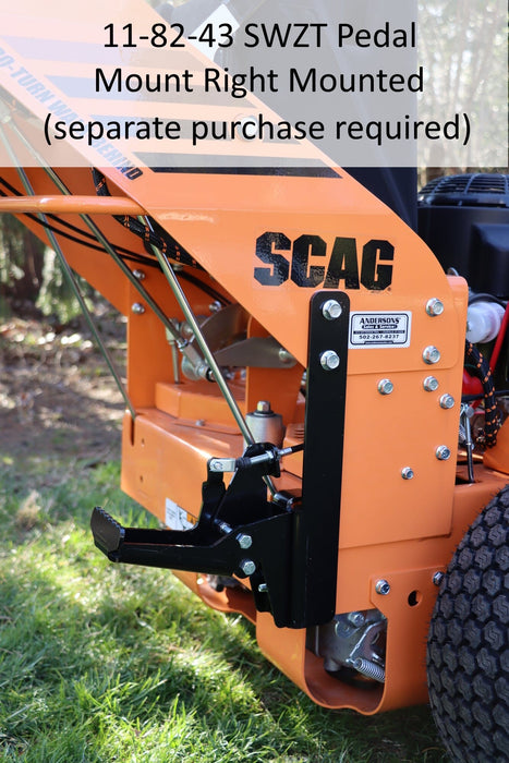 41P70-6-A1 GrassFlap with Plastic Blocker Plate and RE Pedal Includes Scag No-Drill Mount