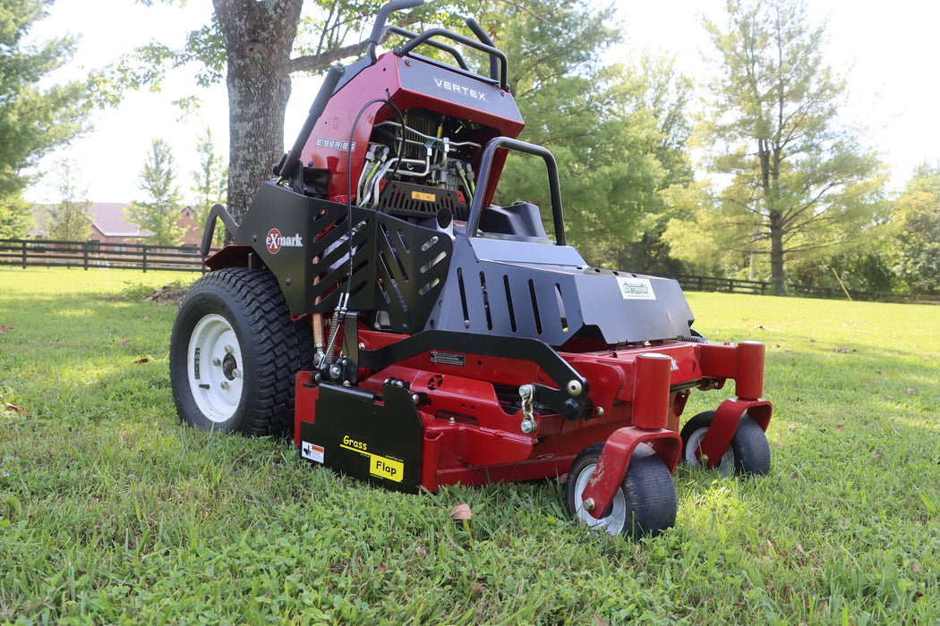 52B70-5D-A79 GrassFlap® brand chute blocker for Exmark Vertex 32" & 36" with No-Drill Flap Mount & 5D Pedal GrassFlap GrassFlap 