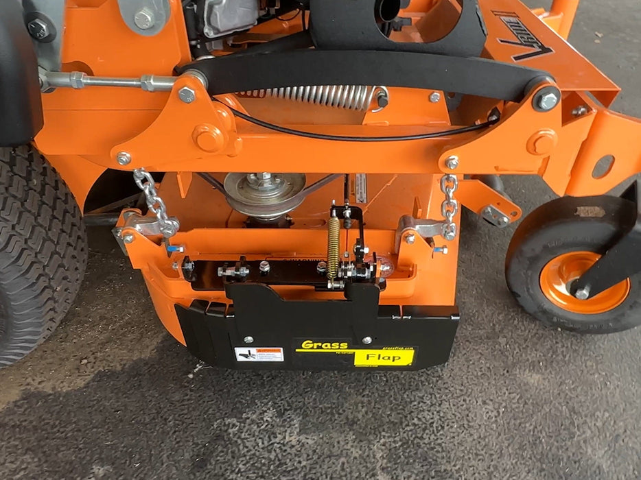 44S3M70-5D-A23 GrassFlap® brand chute blocker Direct Bolt with Steel Blocker Plate and SED pedal Includes Scag 36" No-Drill Mount GrassFlap GrassFlap 
