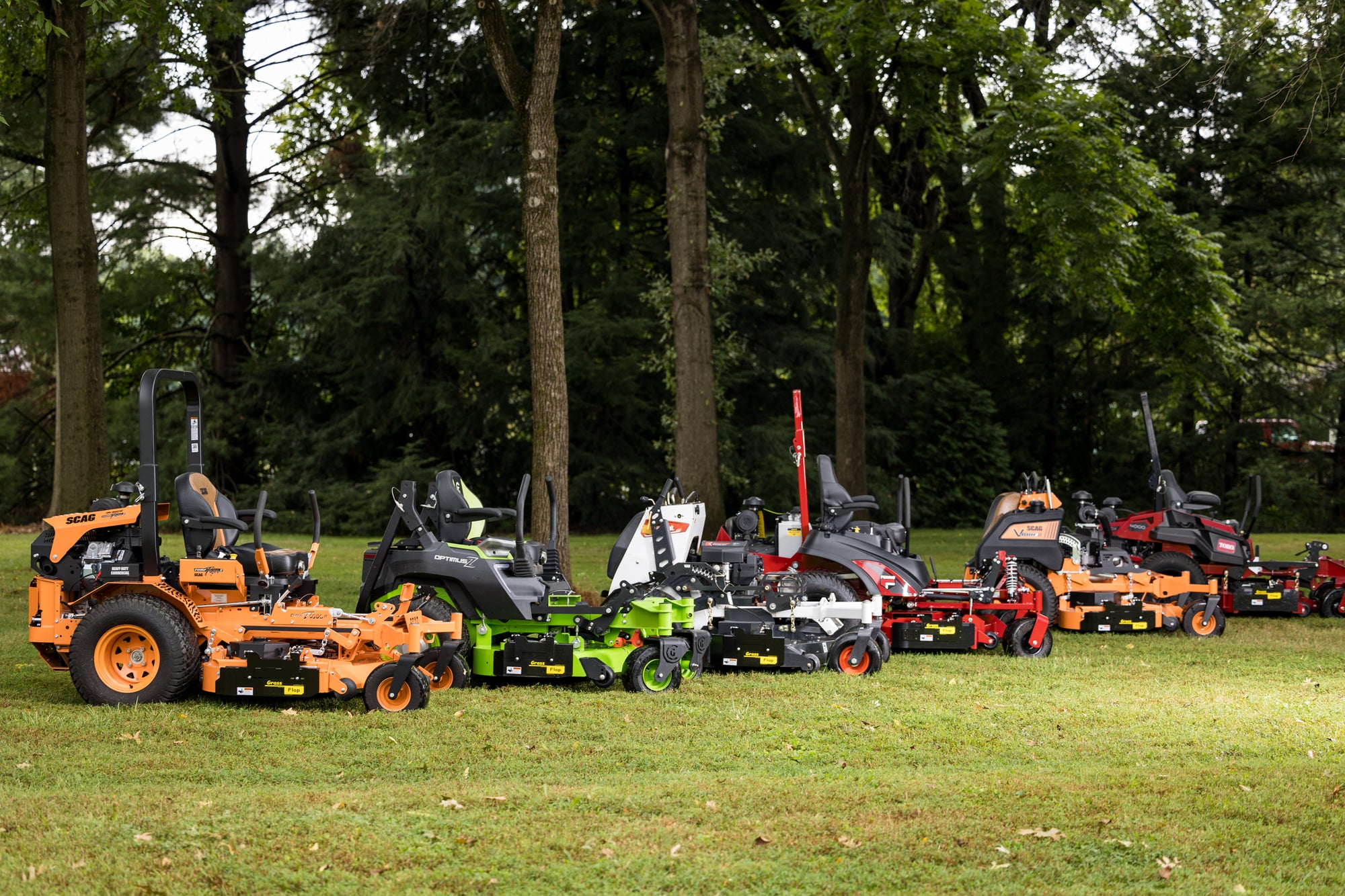 GrassFlap chute blocker compatible with major zero turn mower brands