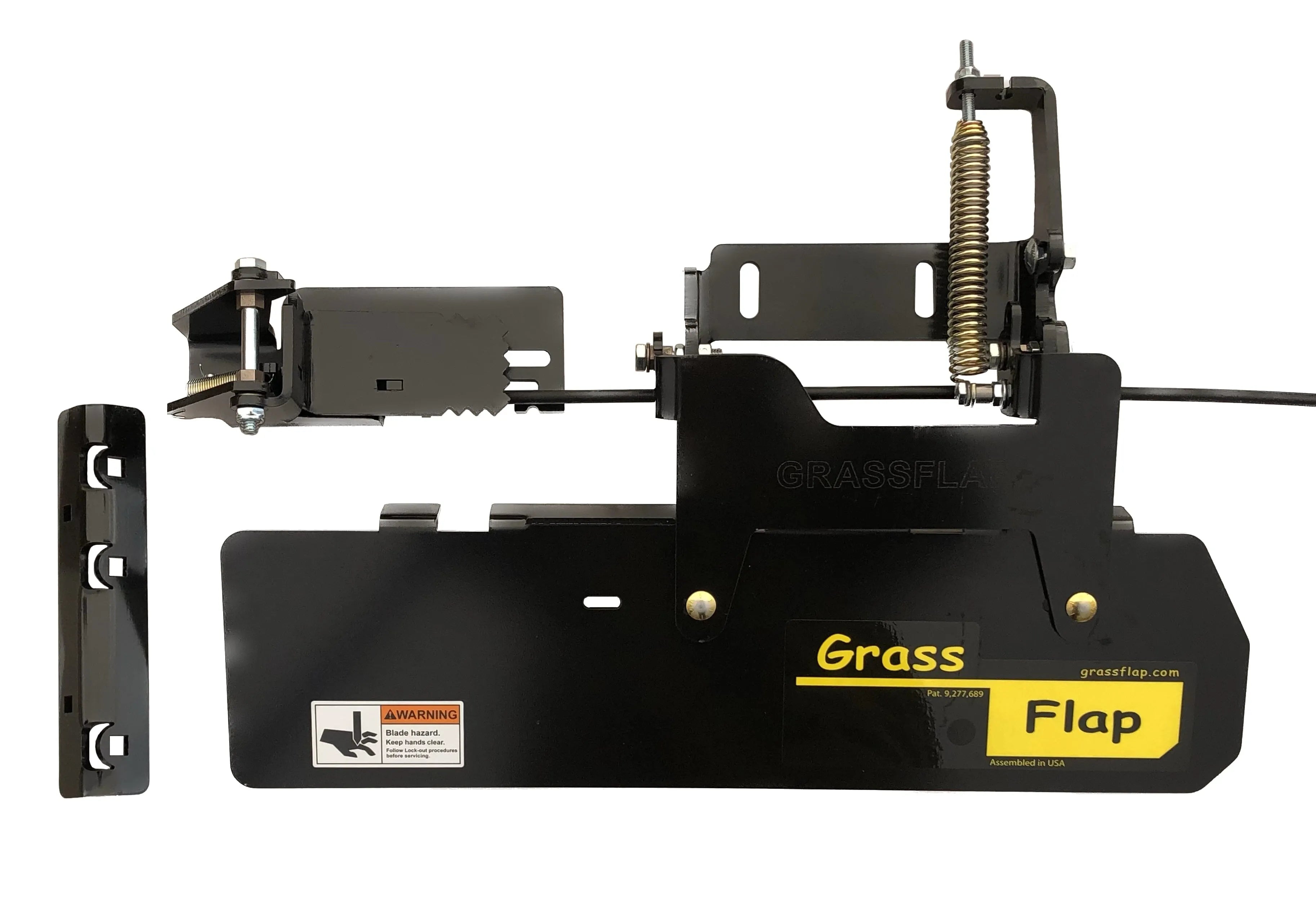 44WM70-5D-A37 GrassFlap® brand chute blocker with Steel Blocker Plate 44WM70-5D-A37 GrassFlap® brand chute blocker with Steel Blocker Plate